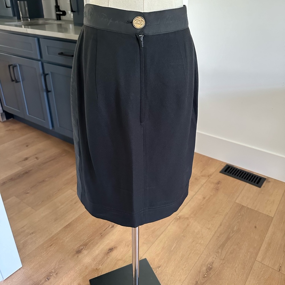 Vintage Moschino! Black pencil skirt with side ribbon and bow - size 4/6 - Picture 15 of 15